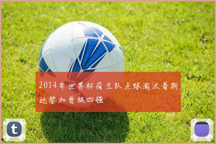 2014年世界杯荷兰队点球淘汰哥斯达黎加晋级四强