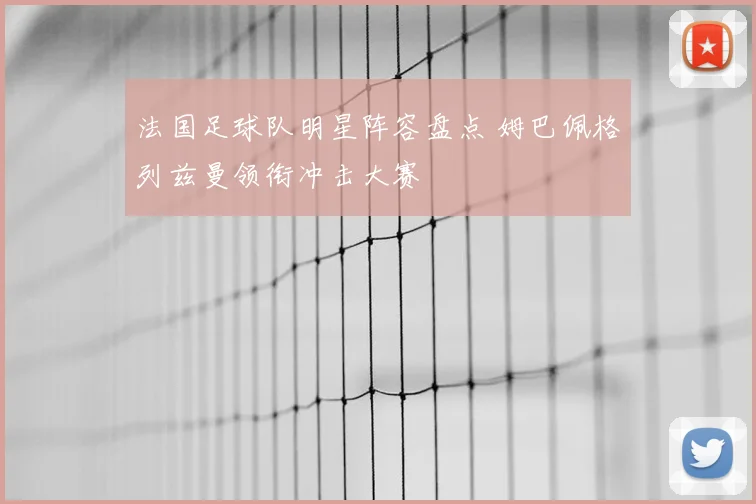 法国足球队明星阵容盘点 姆巴佩格列兹曼领衔冲击大赛