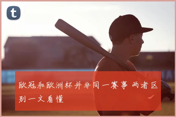 欧冠和欧洲杯并非同一赛事 两者区别一文看懂